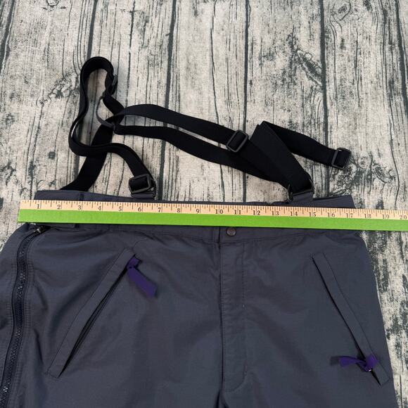 Patagonia Suspender Snow Pants Men Sz 36 Gray Water Resistant Full Pant Leg Zip - Picture 9 of 10